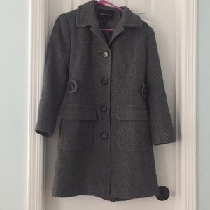 Grey dress coat